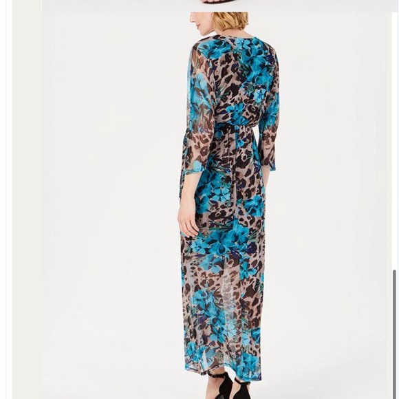 NWT Connected Women's Side Tie Maxi Dress - Picture 2 of 5